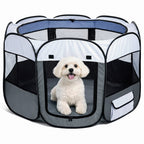 Pet Life ® 'All-Terrain' Lightweight Easy Folding Wire-Framed Collapsible Travel Pet Dog Playpen crate