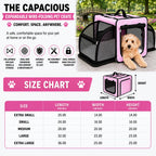 Pet Life ® 'Capacious' Dual-Sided Expandable Spacious Wire Folding Collapsible Lightweight Pet Dog Crate Carrier House