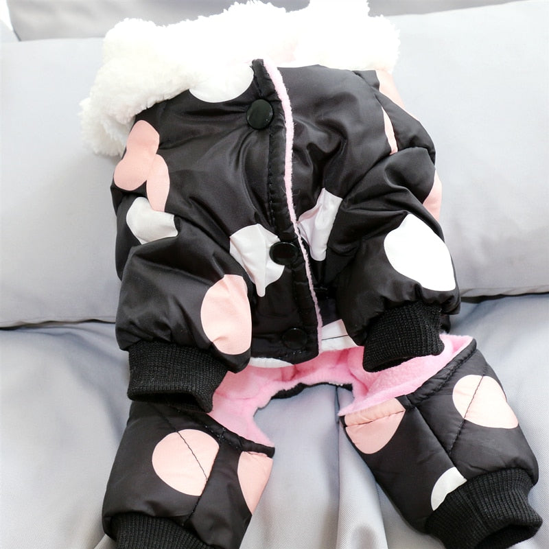 Big Polka Dot Snowsuit Jumpsuit