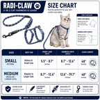 Touchcat 'Radi-Claw' Durable Cable Cat Harness and Leash Combo