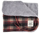 Touchdog ® 2-In-1 Tartan Plaid Dog Jacket and Matching Reversible Dog Mat